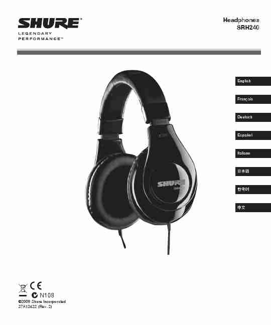 Shure Headphones SRH240-page_pdf
